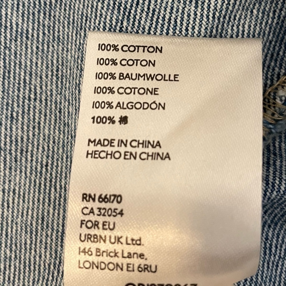 We the Free East of Eden Frayed Denim Mini Skirt, Size 25 - Picture 6 of 7